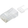 LANコネクタ RJ45 CAT6 対応 単線 より線 対応 爪折れ防止 10個入 エレコム