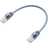 LANケーブル CAT6 ギガビット 爪折れ防止 やわらか スリムコネクタ RoHS ブルー エレコム
