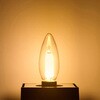 LDC6CL-G-E17/D-F340 フィラメントLED電球シャンデリアC/D 長寿命設計 飛散防止コーティング採用 クリアタイプ エジソンランプ 電球色 ELPA 18340056