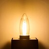 LDC6CL-G/D-F377 フィラメントLED電球シャンデリアC/D 長寿命設計 飛散防止コーティング採用 クリアタイプ エジソンランプ 電球色 ELPA 18340065