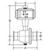 2BM-PS SUS316L自動2方ボールバルブ PK=FPM  ヘルール 単作動 大阪サニタリー 18355036
