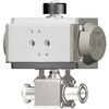 2BV-PS SUS316L自動2方ボールバルブ PK=PTFE ヘルール 大阪サニタリー 18355420