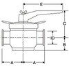 CF2 SUS304 2方コック(リフト式)PK=NBR BB ヘルール 大阪サニタリー 18356330