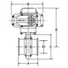 RB-E 電動バタフライバルブ EPDM ヘルール 大阪サニタリー 18356890