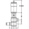 B11N-3300 SUS316L 自動バルブ(複作動) FKM ヘルール 大阪サニタリー 18358877