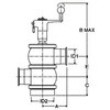 F11D-3000 SUS316L 手動バルブ FKM ヘルール 大阪サニタリー 18359157