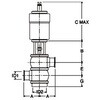 F11D-3100 SUS316L 自動バルブ(単作動) FKM ヘルール 大阪サニタリー 18359261