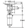 WT1R-3100 SUS316L 自動タンクバルブ FKM ヘルール 大阪サニタリー 18360478