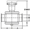 NSLA SUS316Lインラインサンプリングバルブ FKM ヘルール 大阪サニタリー 18361081