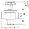 NBS-T-MW SUS316L 手動T型ダイヤフラムバルブ PTFE ヘルール 大阪サニタリー 18362727