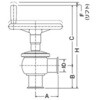 NBS-L-MH SUS316L 手動L型ダイヤフラムバルブ PTFE ヘルール 大阪サニタリー 18362779