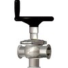 NBS-T-MH SUS316L 手動T型ダイヤフラムバルブ PTFE ヘルール 大阪サニタリー 18362815