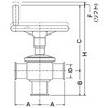 NBS-T-MH SUS316L 手動T型ダイヤフラムバルブ PTFE ヘルール 大阪サニタリー 18362815