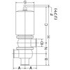 NBS-F-PSS SUS316L 自動F型ダイヤフラムバルブ (単作動)PTFE ヘルール 大阪サニタリー 18363041