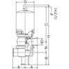 NBS-F-PWS SUS316L 自動F型ダイヤフラムバルブ (複作動)PTFE ヘルール 大阪サニタリー 18363217