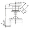 NBS-TBW-MH SUS316L 手動フランジ一体型タンクバルブ PTFE ヘルール 大阪サニタリー 18363321