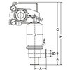 NBS-L-PSC SUS316L エアー駆動コントロールバルブ PTFE ヘルール リニア特性/イコールパーセント特性 大阪サニタリー 18363531