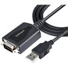 USB - RS232Cシリアル変換ケーブル/USB 2.0/91cm/COMポート番号保持機能/USB Type-Aオス・DB9オス StarTech.com