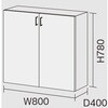 多用途収納 ローユニット(H780) 8400 Panasonic(パナソニック)