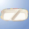 メラミン食器 ジオライン 角二ツ仕切皿 マルケイ(国際化工)