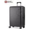 MOTIVAN(モティバン) スーツケース 68cm Lサイズ(無料預入)/78L/5cm拡張/TSAロック/スーツケースカバー・ネームタグ付/カーボングレー SWISS MILITARY