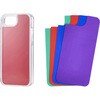 iPhone 16e ケース ハイブリッド 衝撃吸収 カメラレンズ保護設計 硬度5H 背景 カラーシート付 エレコム