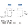 SUPA-775-WW �y�ʍ�Ƒ�/�ω׏d150kg_��������_���[�N�e�[�u��150�V���[�Y_�ሳ�����~���V�� �R���H�� 18757795