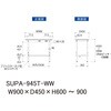 SUPA-945T-WW �y�ʍ�Ƒ�/�ω׏d150kg_��������_���ʒI�t_���[�N�e�[�u��150�V���[�Y_�ሳ�����~���V�� �R���H�� 18757935