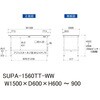 SUPA-1560TT-WW �y�ʍ�Ƒ�/�ω׏d150kg_��������_�S�ʒI�t_���[�N�e�[�u��150�V���[�Y_�ሳ�����~���V�� �R���H�� 18758005