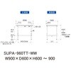 SUPA-960TT-WW �y�ʍ�Ƒ�/�ω׏d150kg_��������_�S�ʒI�t_���[�N�e�[�u��150�V���[�Y_�ሳ�����~���V�� �R���H�� 18758048