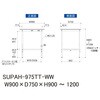 SUPAH-975TT-WW yʍƑ/ω׏d150kg_H900`1200_SʒIt_[Ne[u150V[Y RH 18758443