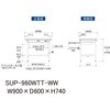 SUP-960WTT-WW yʍƑ/ω׏d150kg_ChotŒ莮H740_SʒIt_[Ne[u150V[Y RH 18758985