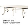 軽量作業台/耐荷重200kg_天板折りたたみ移動式H800_ワークテーブルフライトタイプ 山金工業
