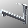 浄水器内蔵用シングルシャワー付混合栓(eレバー) KVK
