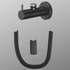 アングル止水栓(配管チューブ付) マットブラック KVK
