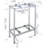 エアコンラック (エアコン室外機据付台) 未来工業 エアコン架台 【通販