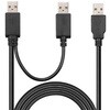 GeChic USB-A (デュアル)-USB-A 電源&タッチ出力ケーブル (2.5m) USB/A-TO-USB/A-CABLE/2.5M Gechic(ゲシック)