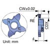 溝入れ突切り用チップ TCS18R/L タンガロイ