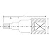 54X-M12 1/2″SQトリスクウェアビットソケット STAHLWILLE(スタビレー) 19009086