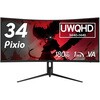 PXC348C NEO ゲーミングモニター 34インチ 180Hz UWQHD Fast VAパネル 1ms(GTG) 湾曲 Pixio
