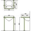 洗面・手洗器用床付手摺(樹脂被膜補助手摺) ノーブランド