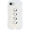 iPhone 16e クリスタルクリアケース スヌーピー グルマンディーズ
