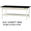 実験用軽量作業台/固定式_高耐薬品ケミテクト天板_ワイド引き出し付き_全面棚付き_ワークテーブルLABシリーズ_実験用ラボテーブル 山金工業