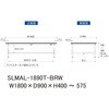 SLMAL-1890T-BRW pyʍƑ/_w䃌X~V_ʒIt_[Ne[uLABV[Y_p{e[u RH 19288565