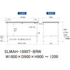 SLMAH-1890T-BRW pyʍƑ/_w䃌X~V_ʒIt_[Ne[uLABV[Y_p{e[u RH 19288608