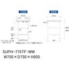 SUPH-775TF-WW �y�ʍ�Ƒ�/�ω׏d150kg_���ԒI�t�Œ莮_���ʒI�t_���[�N�e�[�u��150�V���[�Y_�ሳ�����~���V�� �R���H�� 19856839