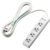 T-T1A-3425WH 電源タップ 延長コード 4個口 3P 2.5m スイングタップ RoHS コンセント エレコム 20046766
