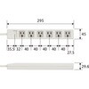 T-T1B-3625WH 電源タップ 延長コード 6個口 3P 2.5m マグネット付 スイングプラグ RoHS コンセント エレコム 20046793