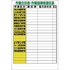 作業主任者表示板