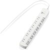 T-E5A-2610WH 電源タップ 延長コード 6個口 2P 個別スイッチ付 省エネ スイングプラグ コンセント エレコム 20112252